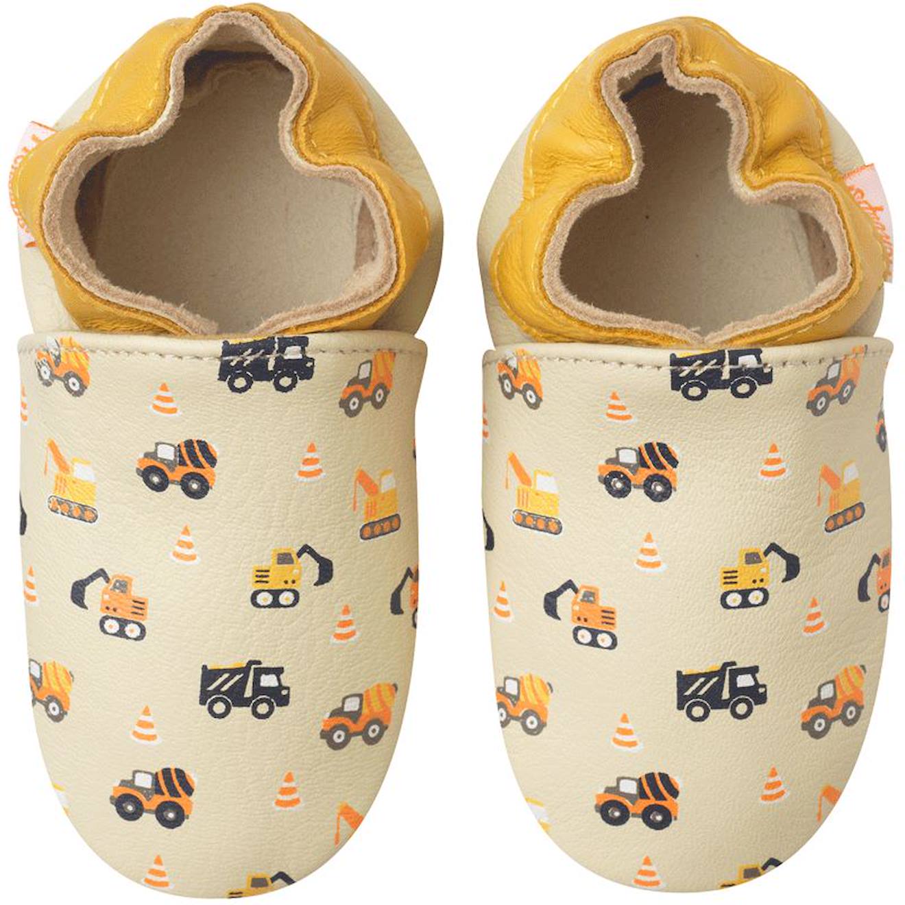 Chaussons Bb Cuir Souple Milo Les Travaux Beige 26 €