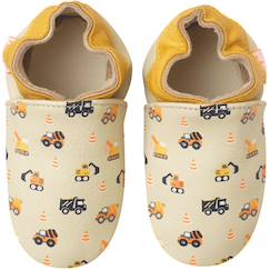 Chaussures-Chaussons bébé cuir souple milo les travaux