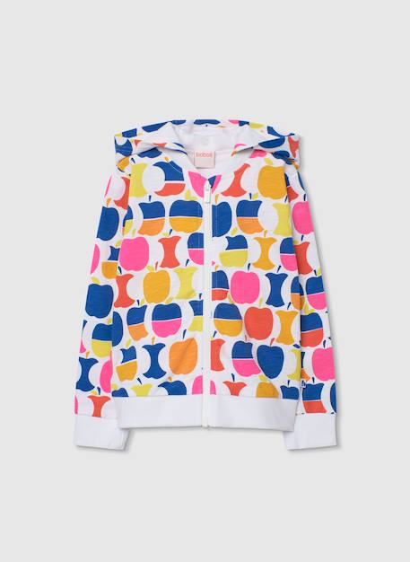 Fille-Manteau-Gilet fille tricot pommes