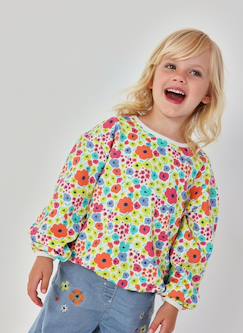 -Sweat-shirt fille imprimé en maille