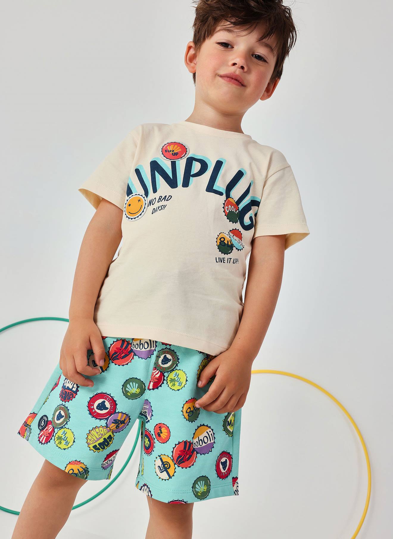 T-shirt Enfant En Coton Jaune T-shirt Enfant En Coton Jaune