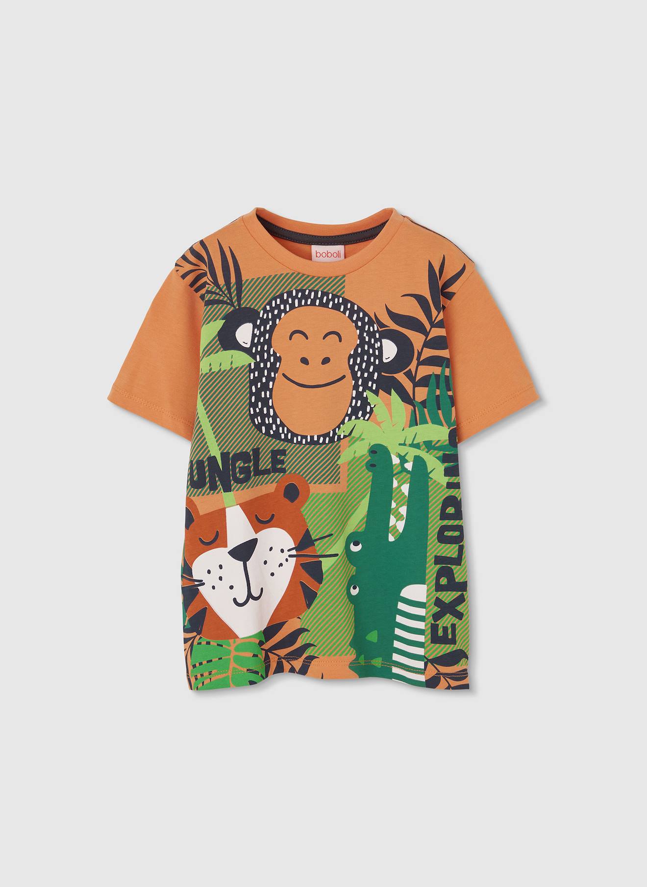 T-shirt En Maille De Coton Garçon Orange
