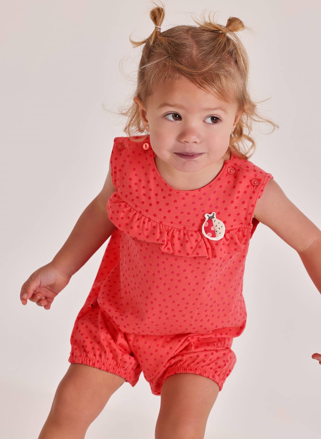 Barboteuse En Coton Imprimé Multicolore