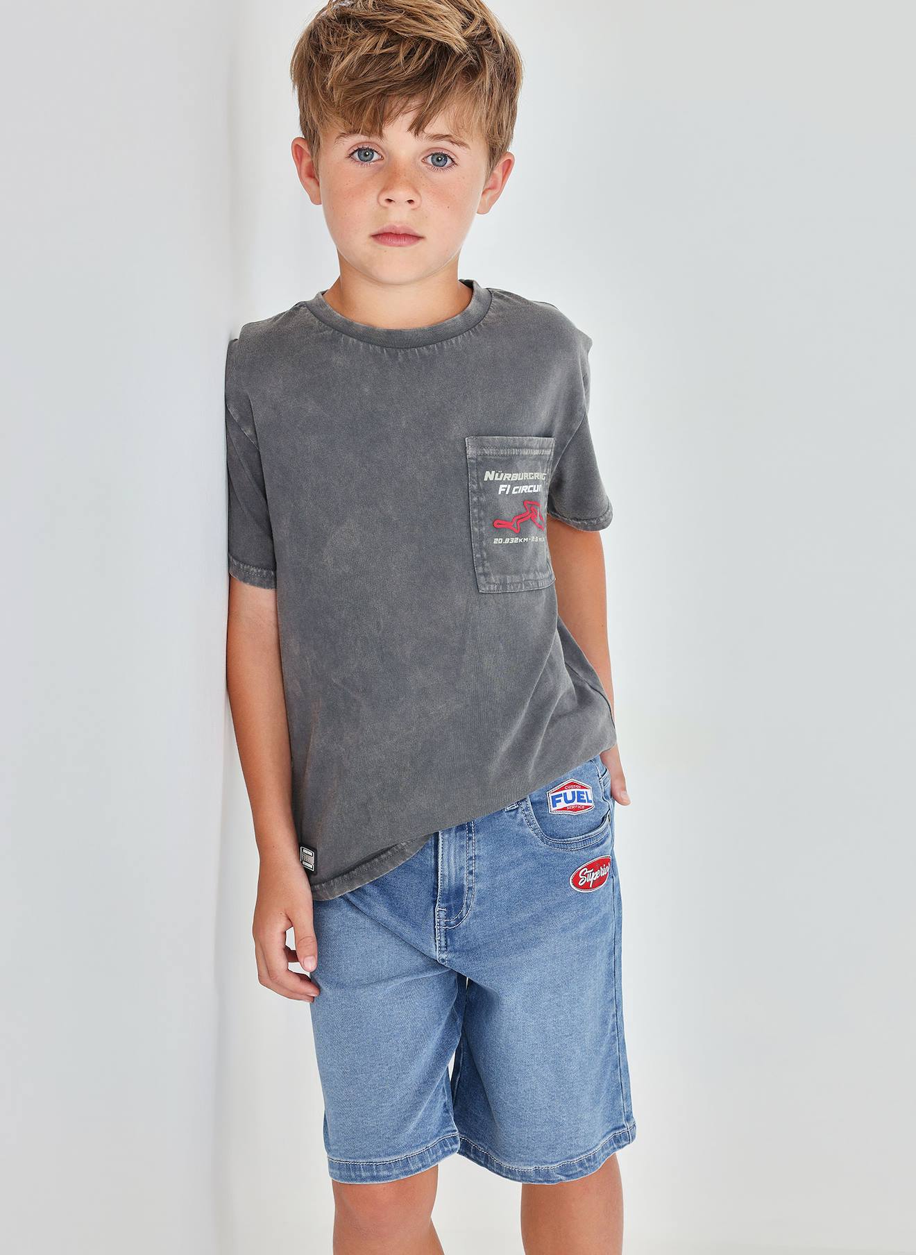 Bermuda Garon En Denim Extensible Bleu 15 €