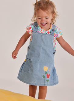 -Robe en denim bébé