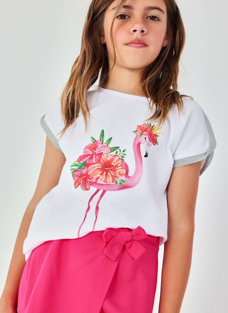 Fille-T-shirt, sous-pull-T-shirt fille coton