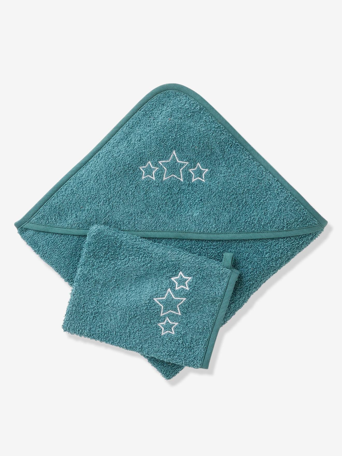 Cape De Bain Gant Oeko Tex Framboise Vertbaudet