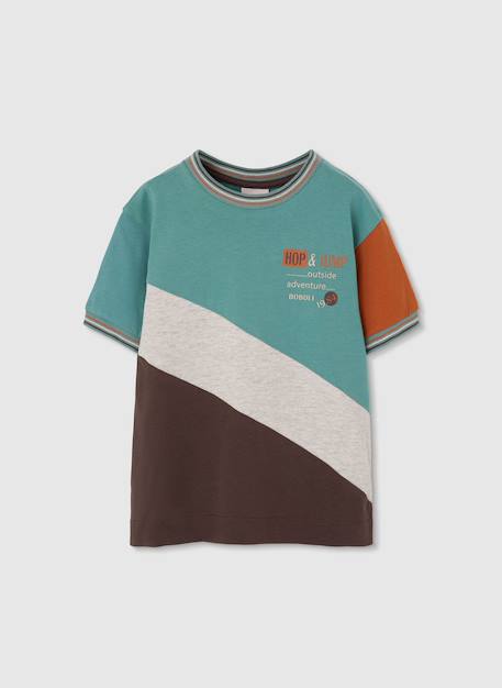 Garçon-T-shirt enfant en coton block