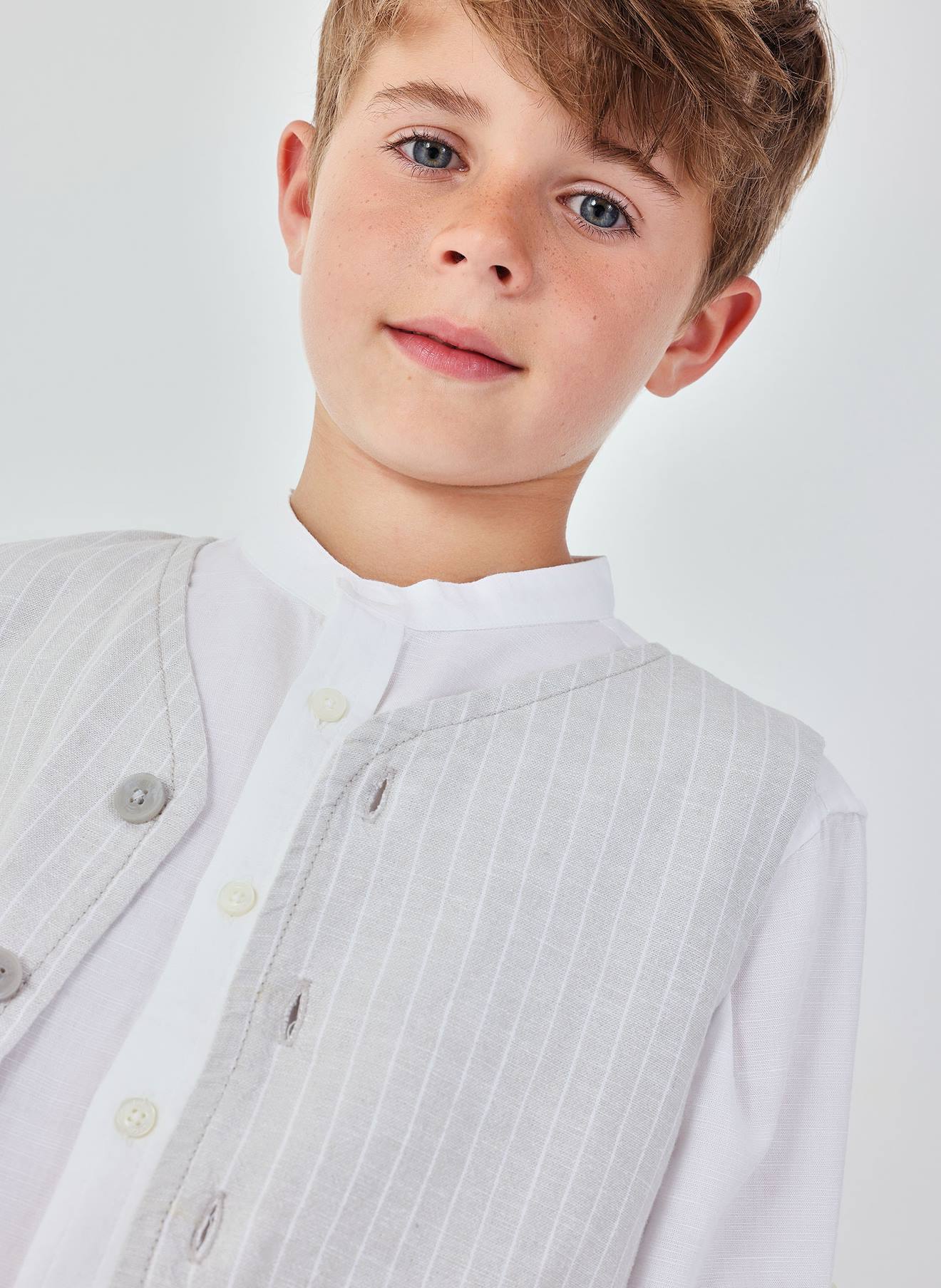 Gilet Enfant En Lin Ray Multicolore 16$