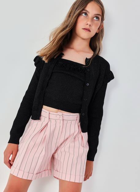 Fille-Short rayé fille