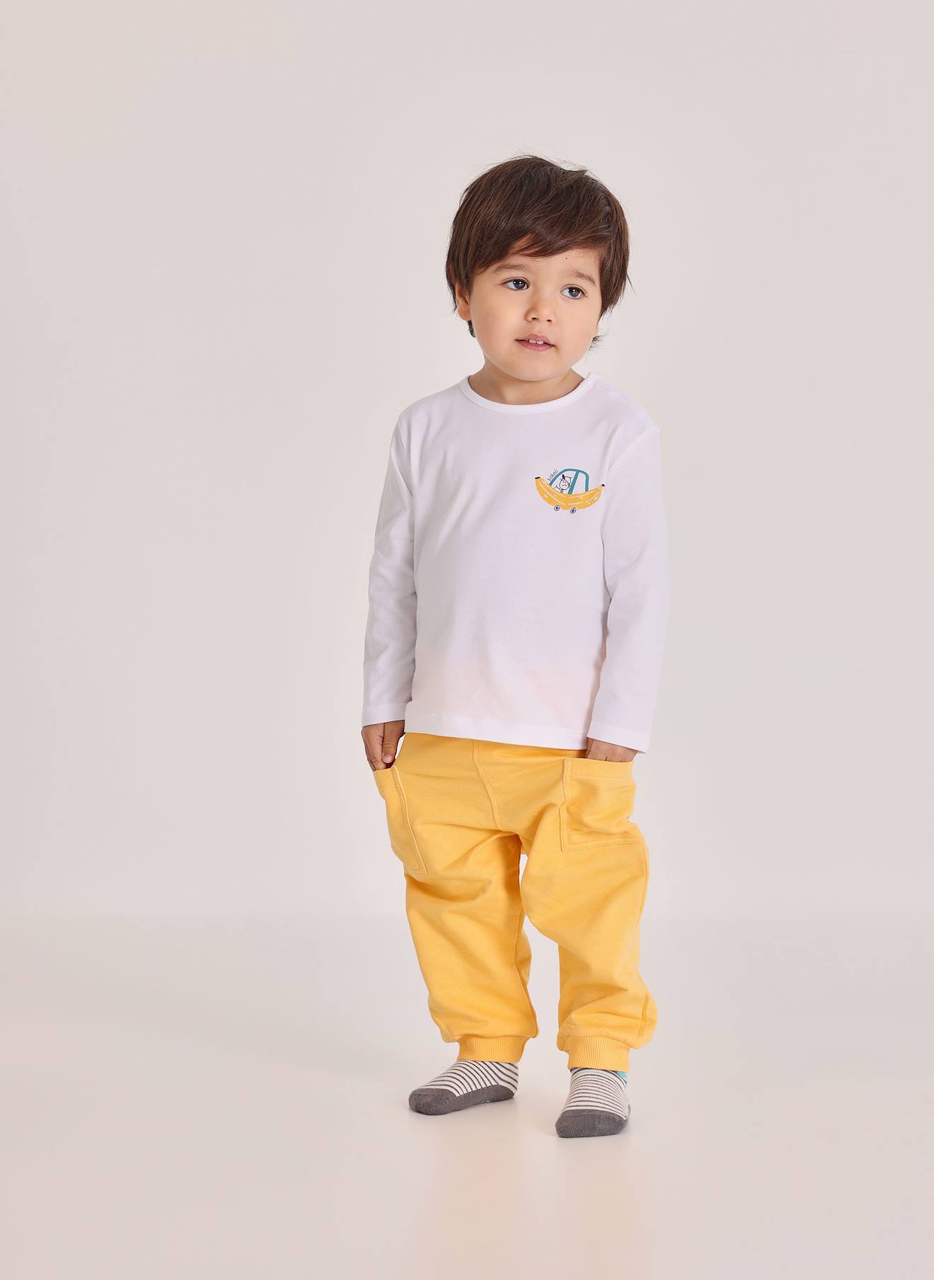 Pantalon Bb Coton Jaune 11 €