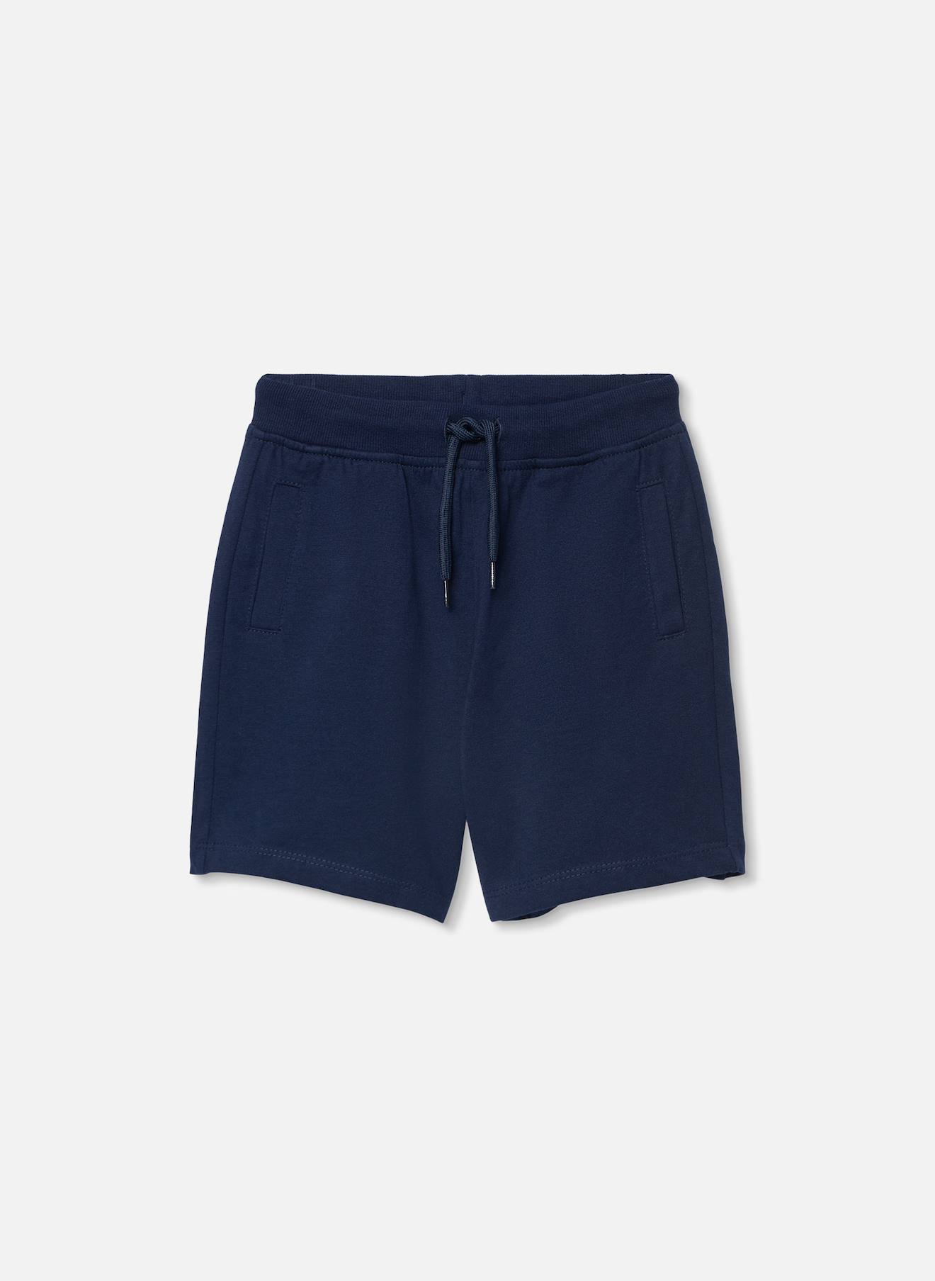 Short Garçon Maille Bleu Short Garçon Maille Bleu