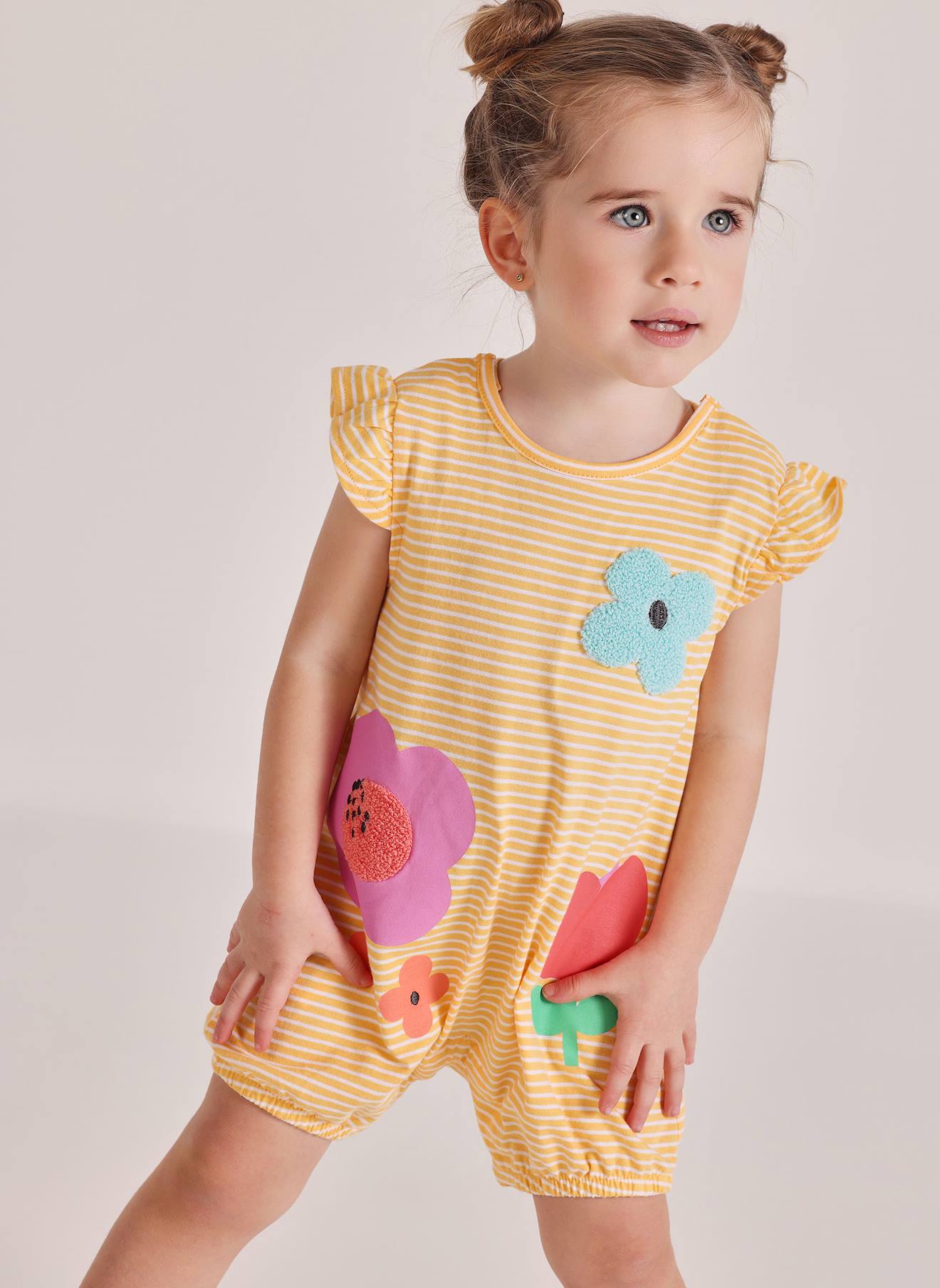 Barboteuse En Coton Multicolore