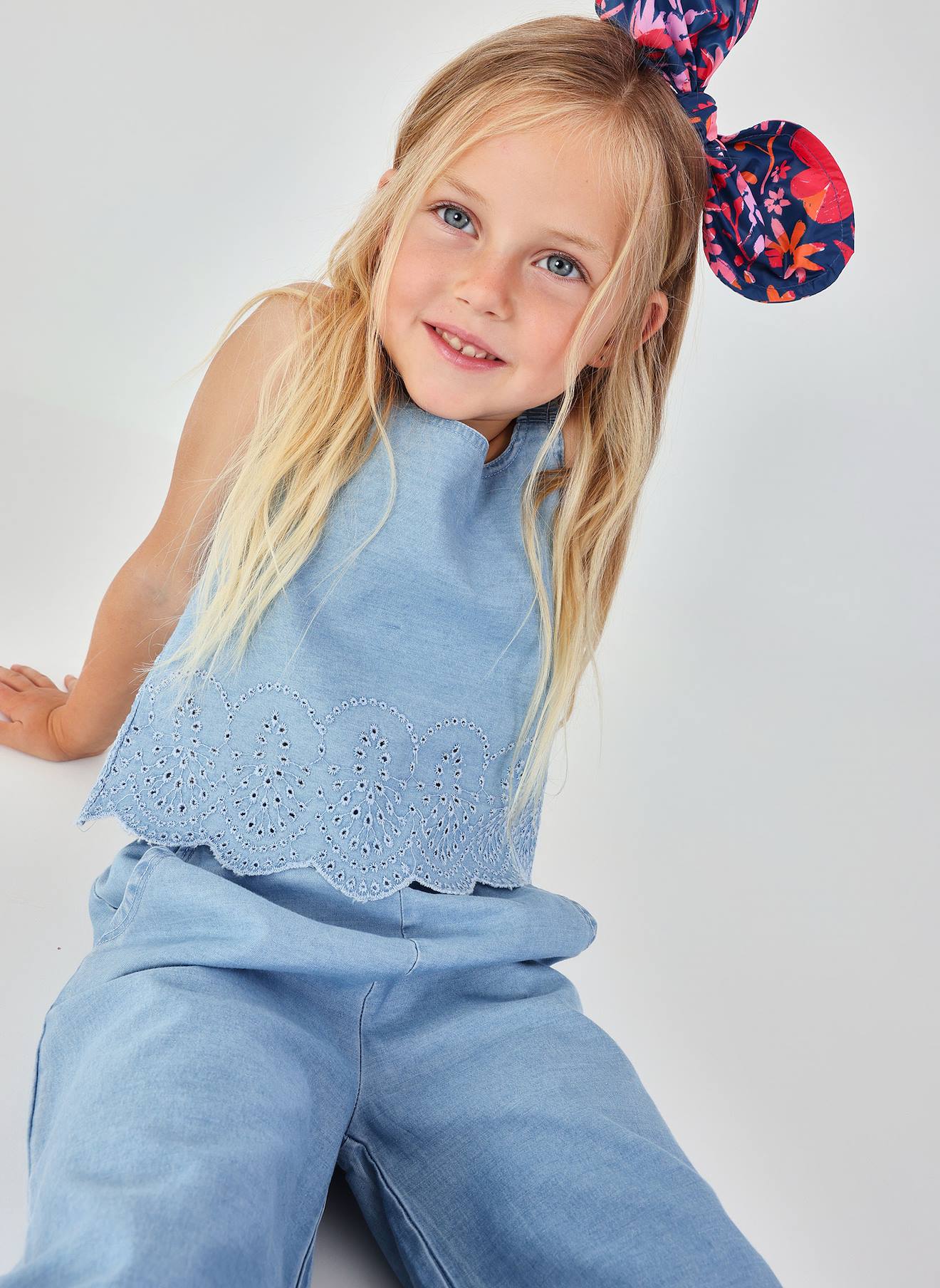Top En Denim Brod Bleu 13 €