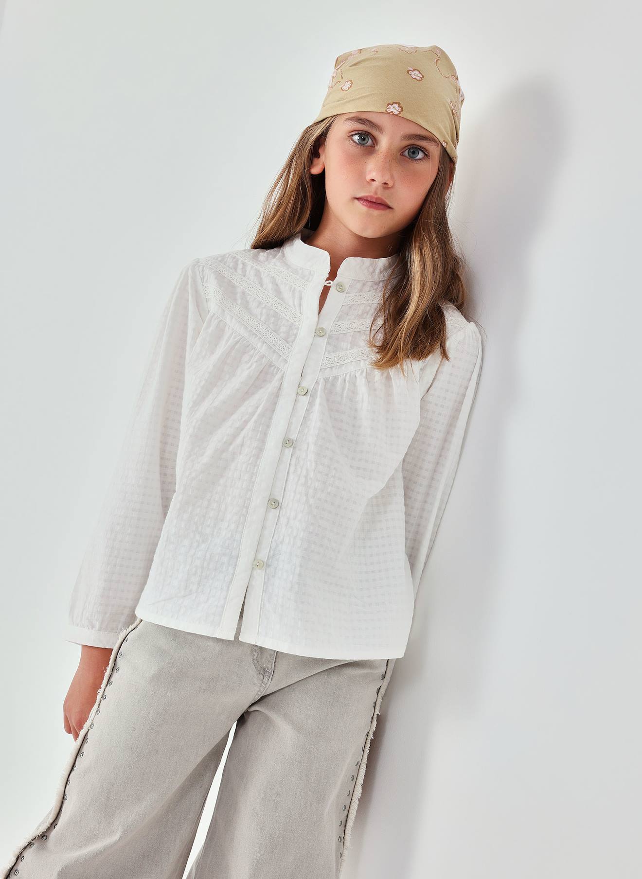 Chemise Fille Coton Blanc 14 €
