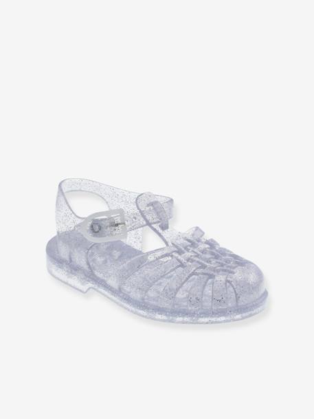 Sandales fille Sun Méduse® argent pailleté+doré pailleté+rose bonbon+rose pailleté 1 - vertbaudet enfant 