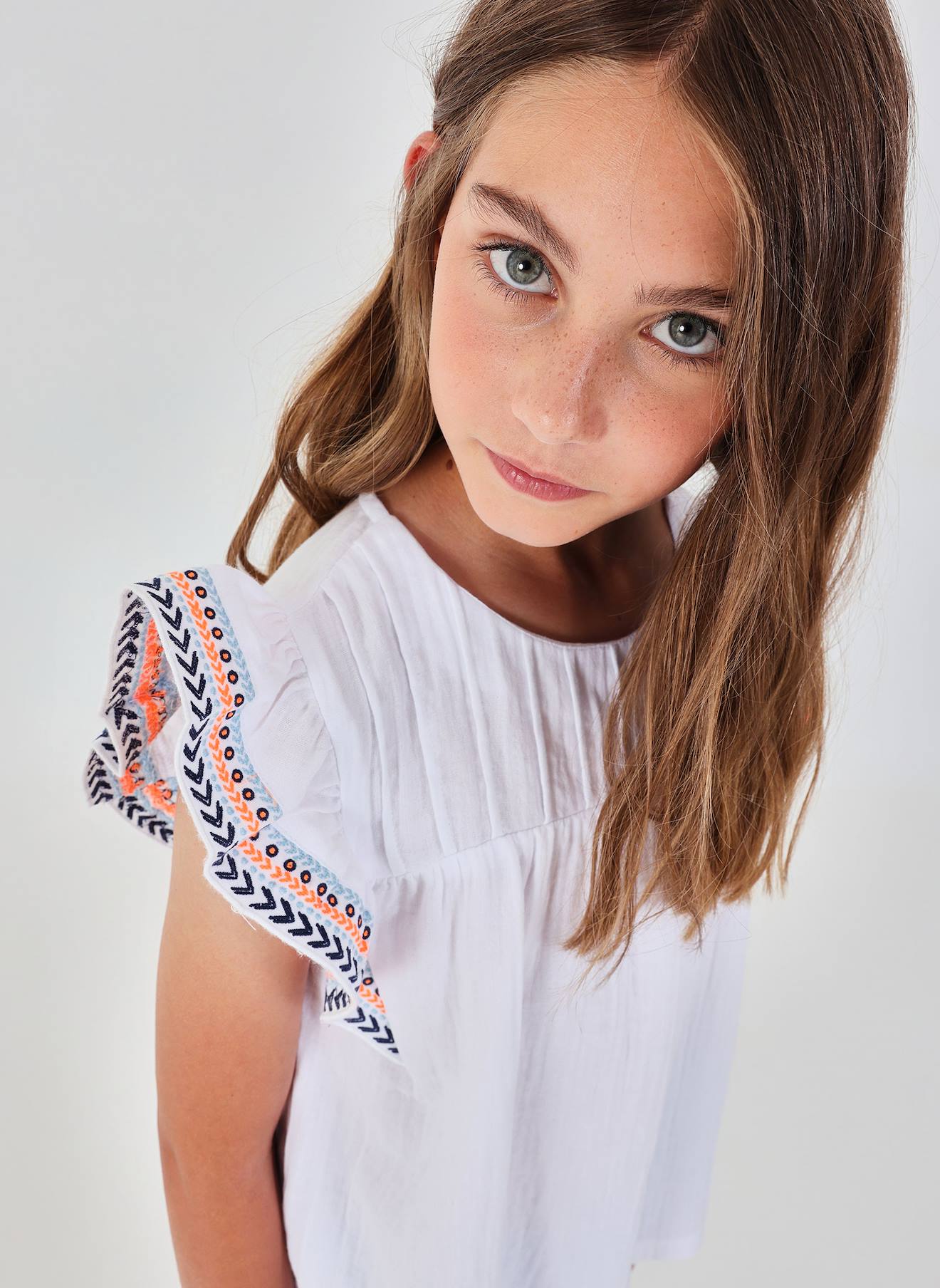 Blouse Fille Blanc