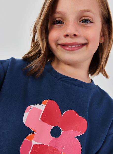 Sweat-shirt fille coton  - vertbaudet enfant