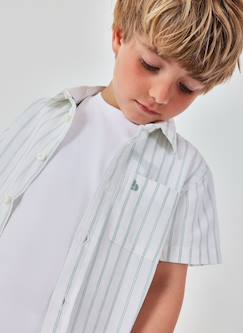 -Chemise en lin rayé