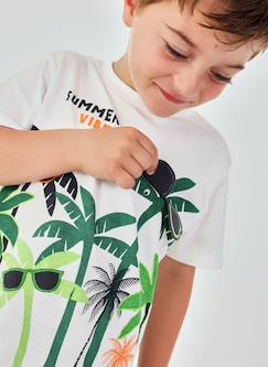 Garçon-T-shirt, polo, sous-pull-T-shirt-T-shirt enfant imprimé palmier