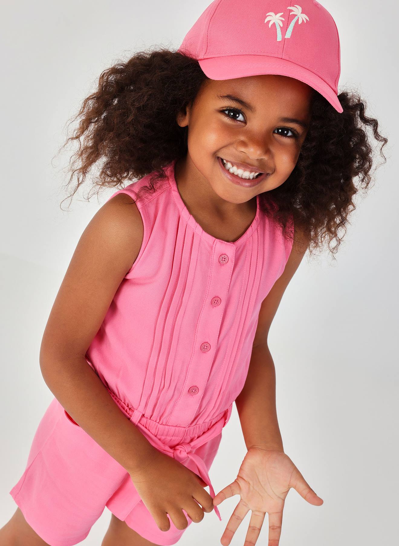 Casquette En Coton Avec Motifs De Palmiers Rose 8 €