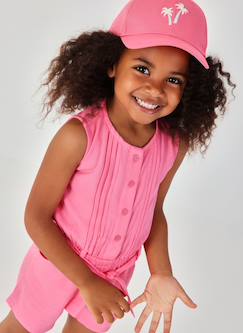 -Casquette en coton  avec motifs de palmiers