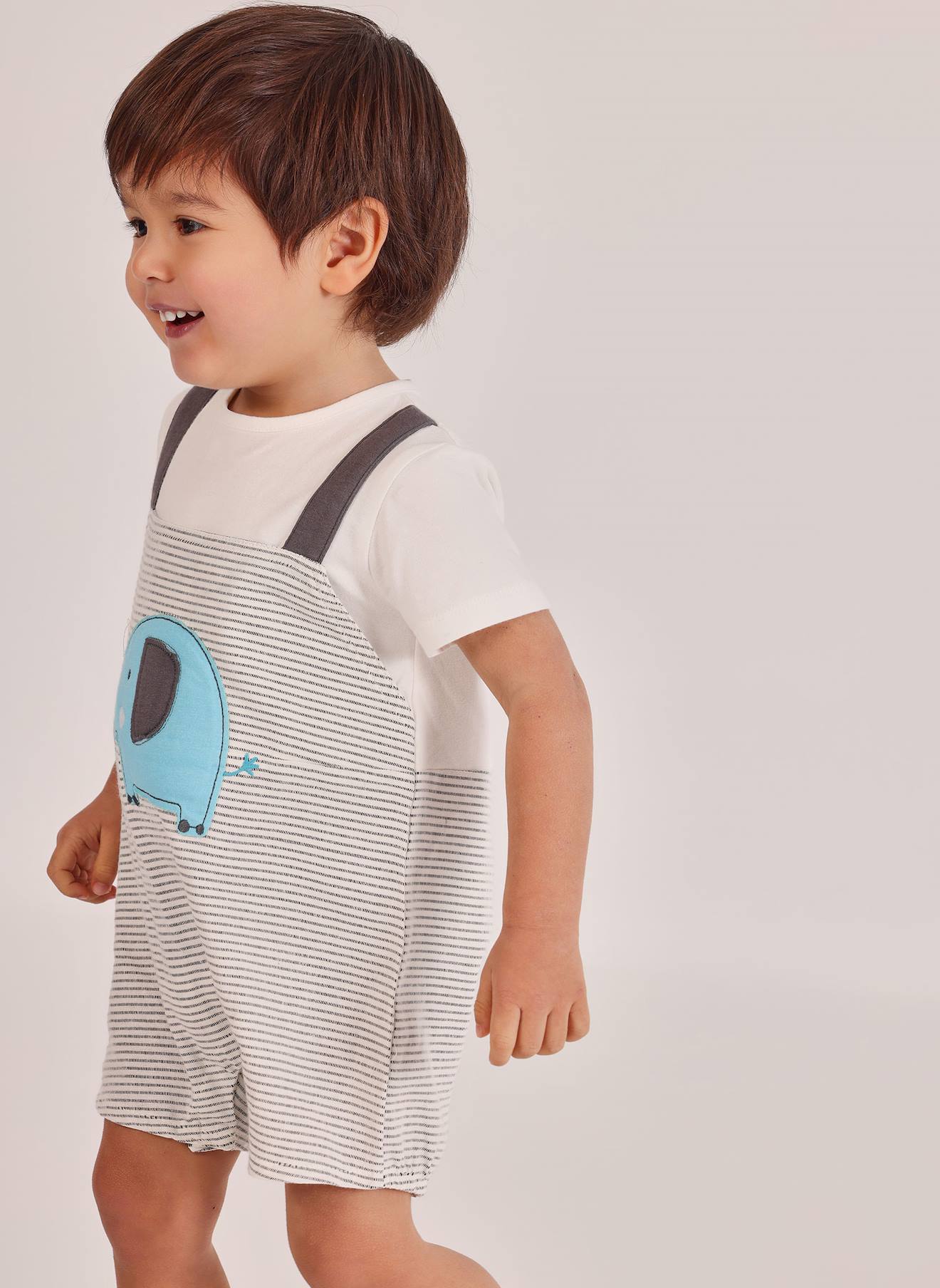 Barboteuse En Coton Multicolore