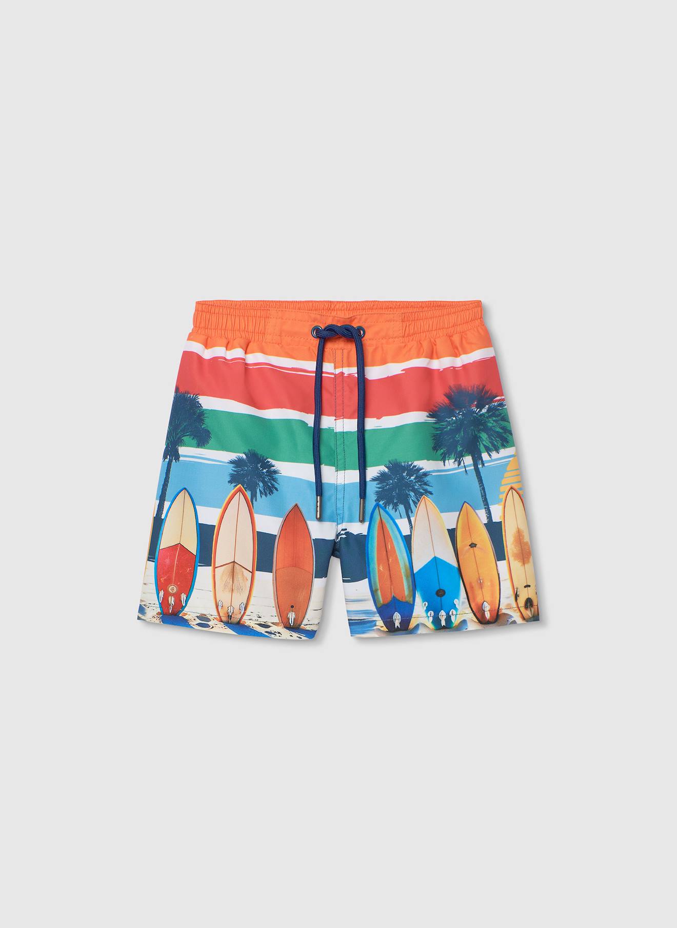 Maillot De Bain Garon En Tissu Recycl Planche De Surf Orange 13$