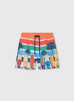 -Maillot de bain garçon en tissu recyclé planche de surf