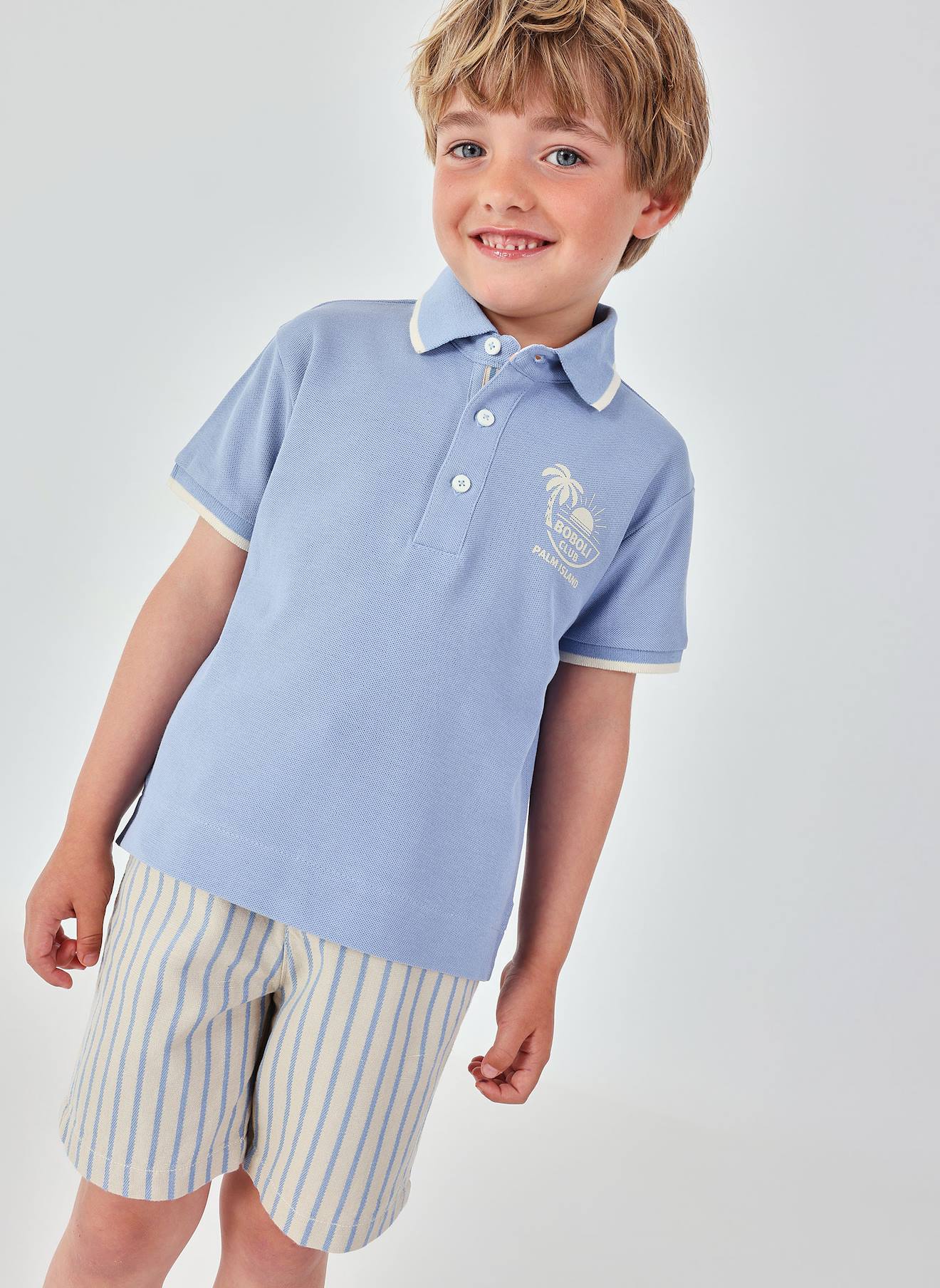 Polo Enfant Bleu 9$