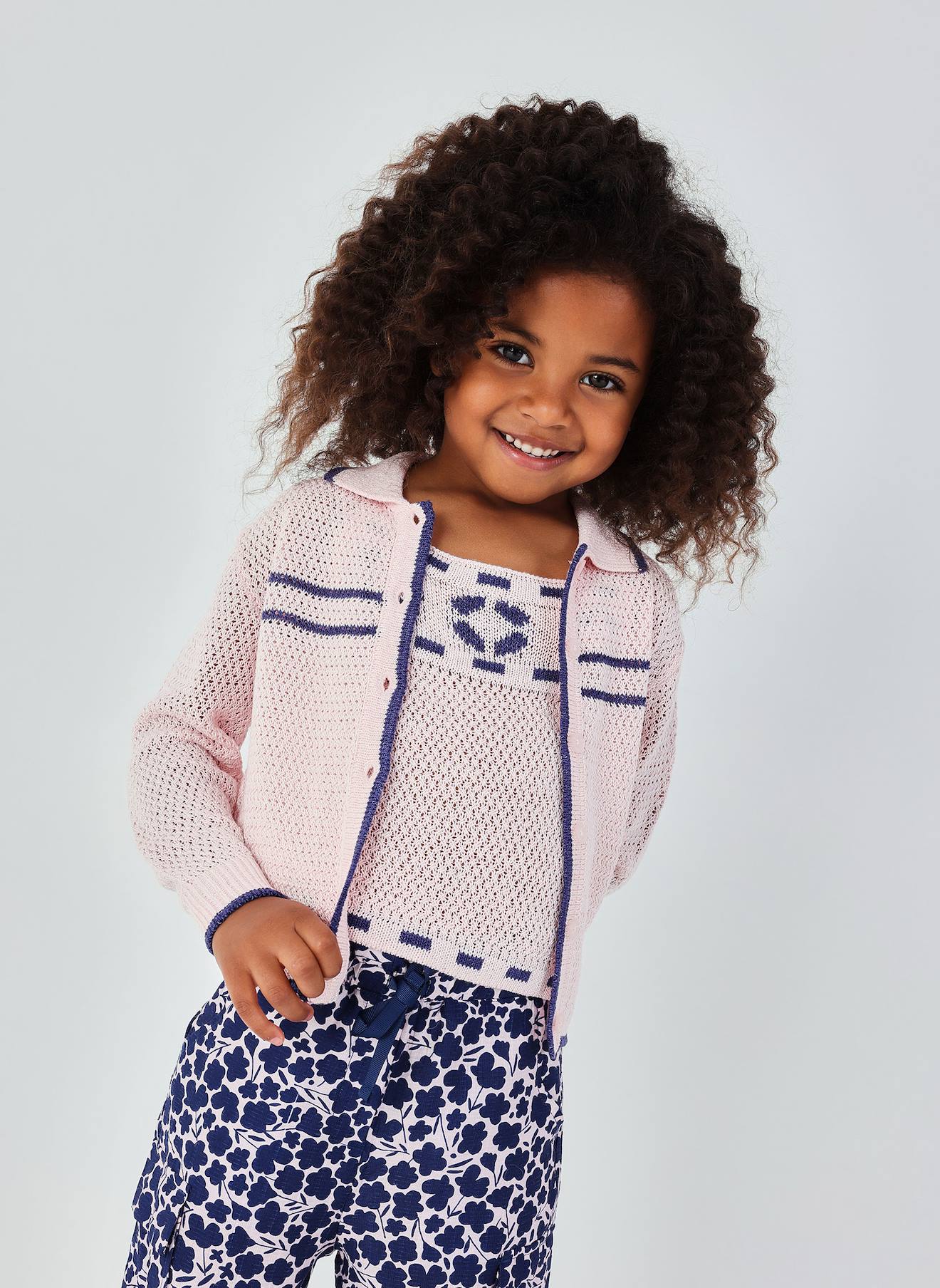 Gilet En Maille Pour Fille Rose 14 €