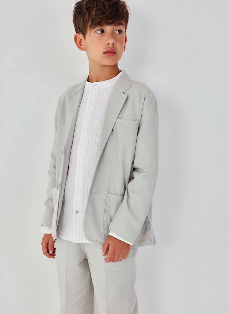 Garçon-Manteau-Veste-Blazer enfant en lin