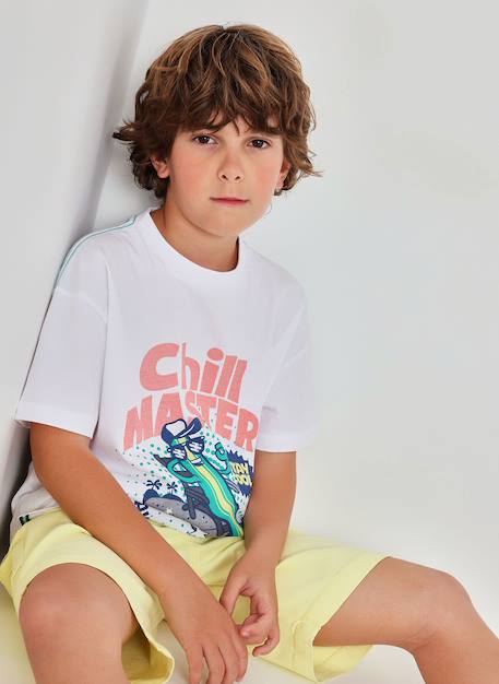 Garçon-T-shirt en coton pour enfant imprimé