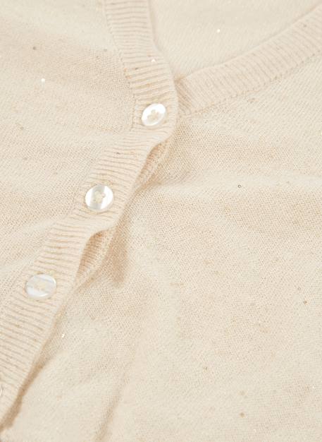 Gilet en coton fille Blanc 4 - vertbaudet enfant 