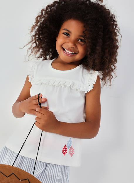 Fille-T-shirt, sous-pull-T-shirt-T-shirt fille coton