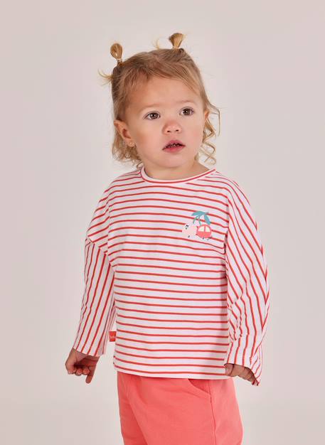 Bébé-T-shirt, sous-pull-T-shirt bébé coton rayé
