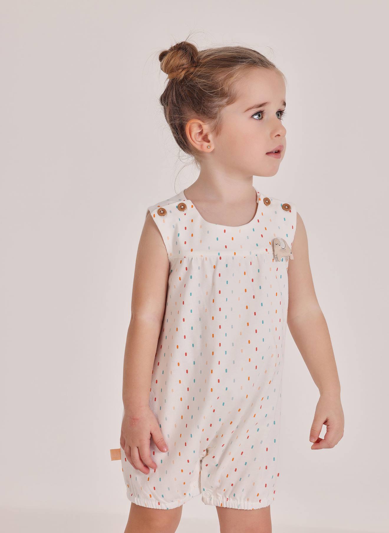 Barboteuse Bébé En Coton Blanc