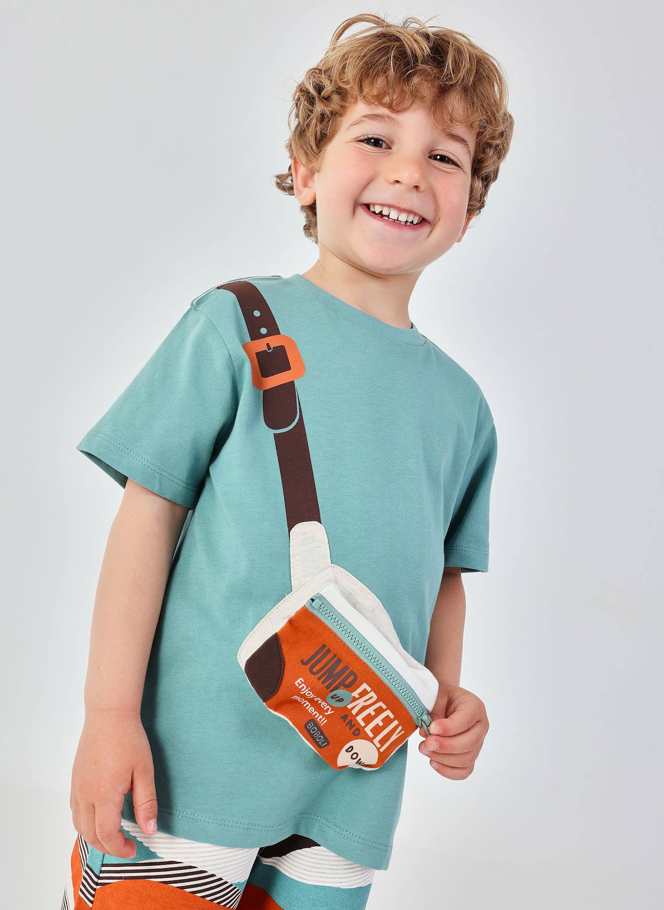T-shirt Enfant Coton Vert T-shirt Enfant Coton Vert