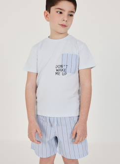 -Pyjama enfant en coton à manches courtes