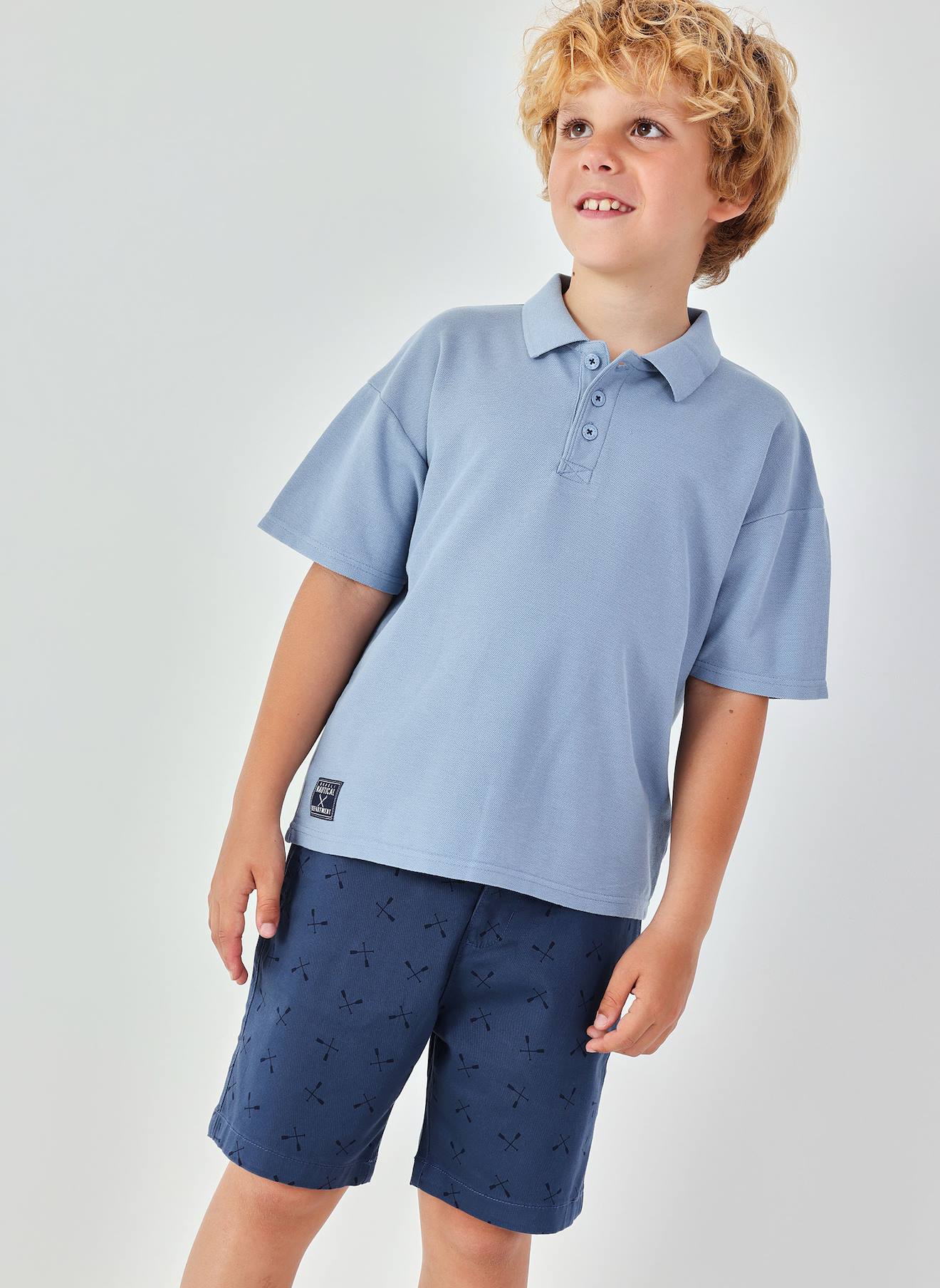 Bermuda Garçon En Coton Multicolore