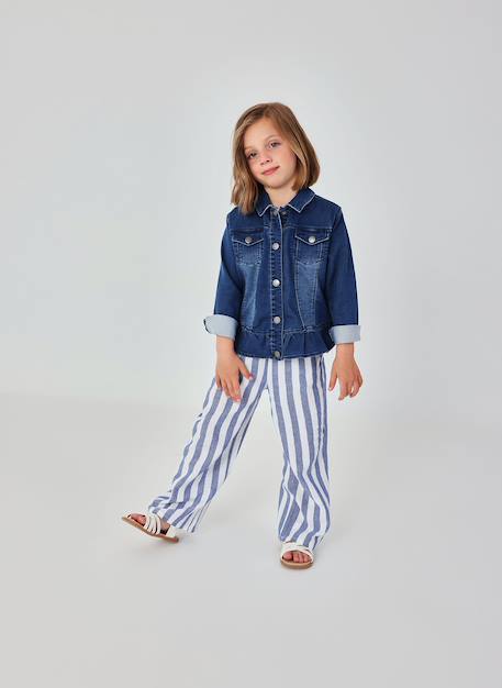 Fille-Pantalon-Pantalon fille lin rayé