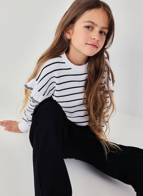 Fille-Pull à manches longues rayé