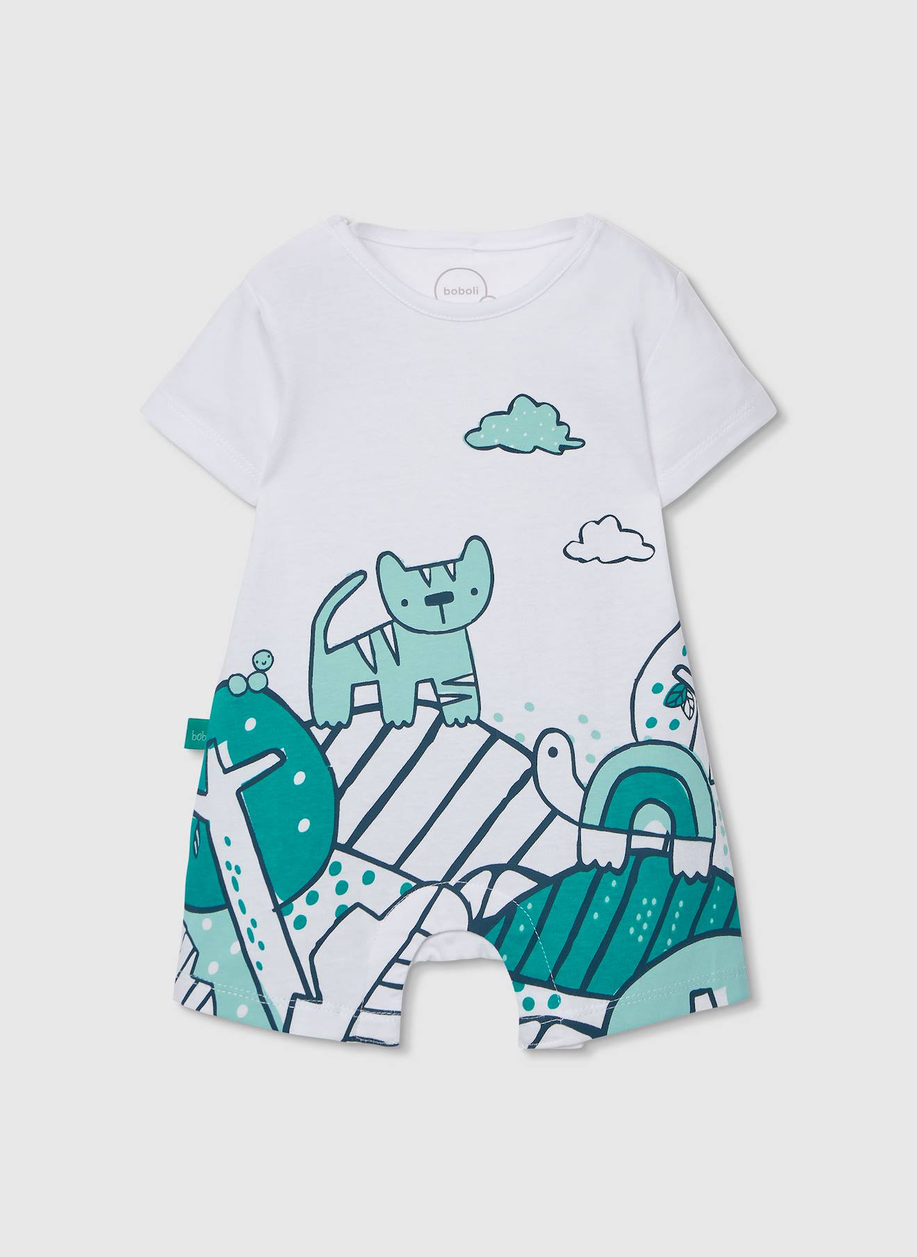 Pyjama Bébé En Coton Blanc