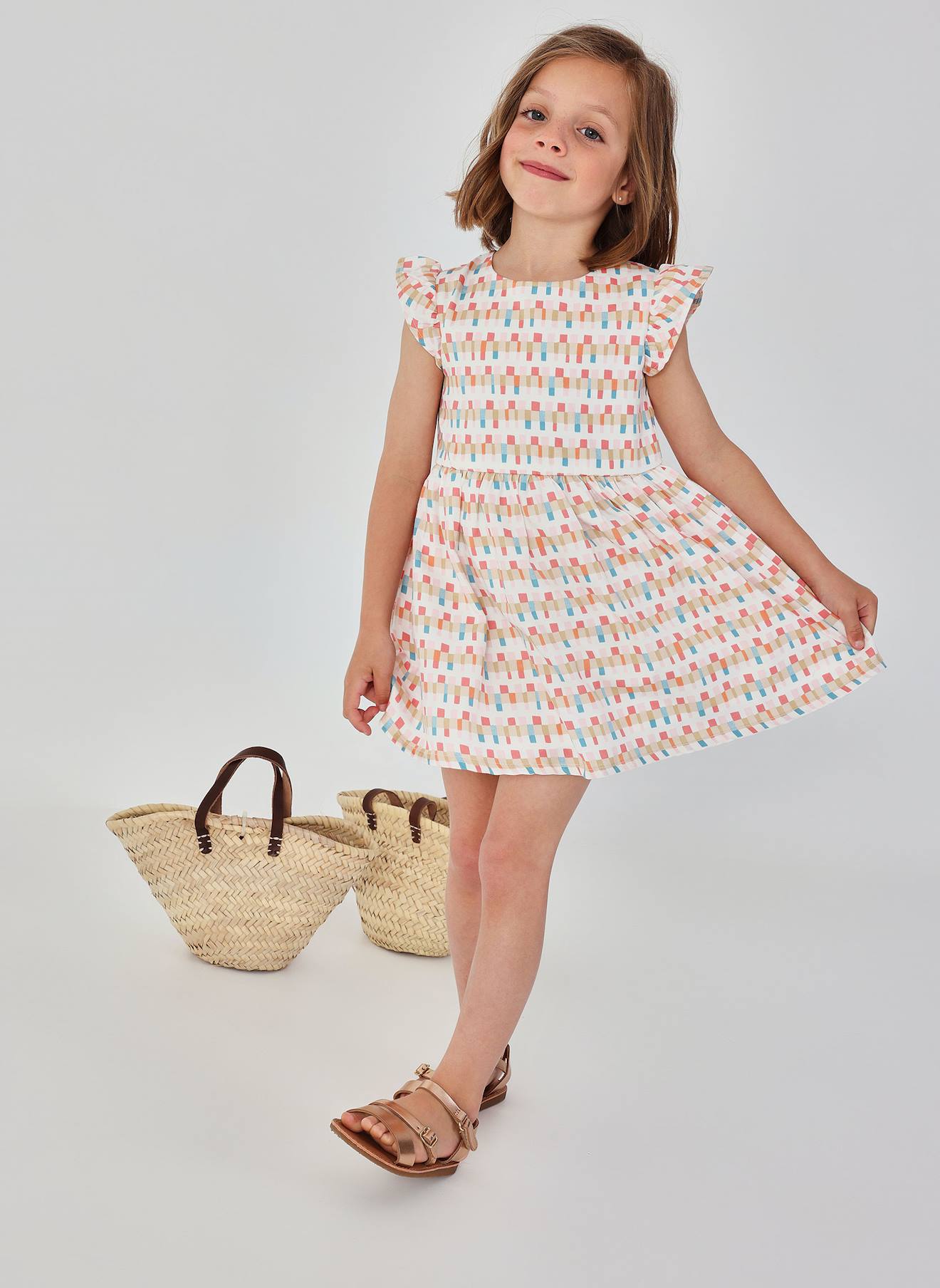 Robe Imprimée Multicolore