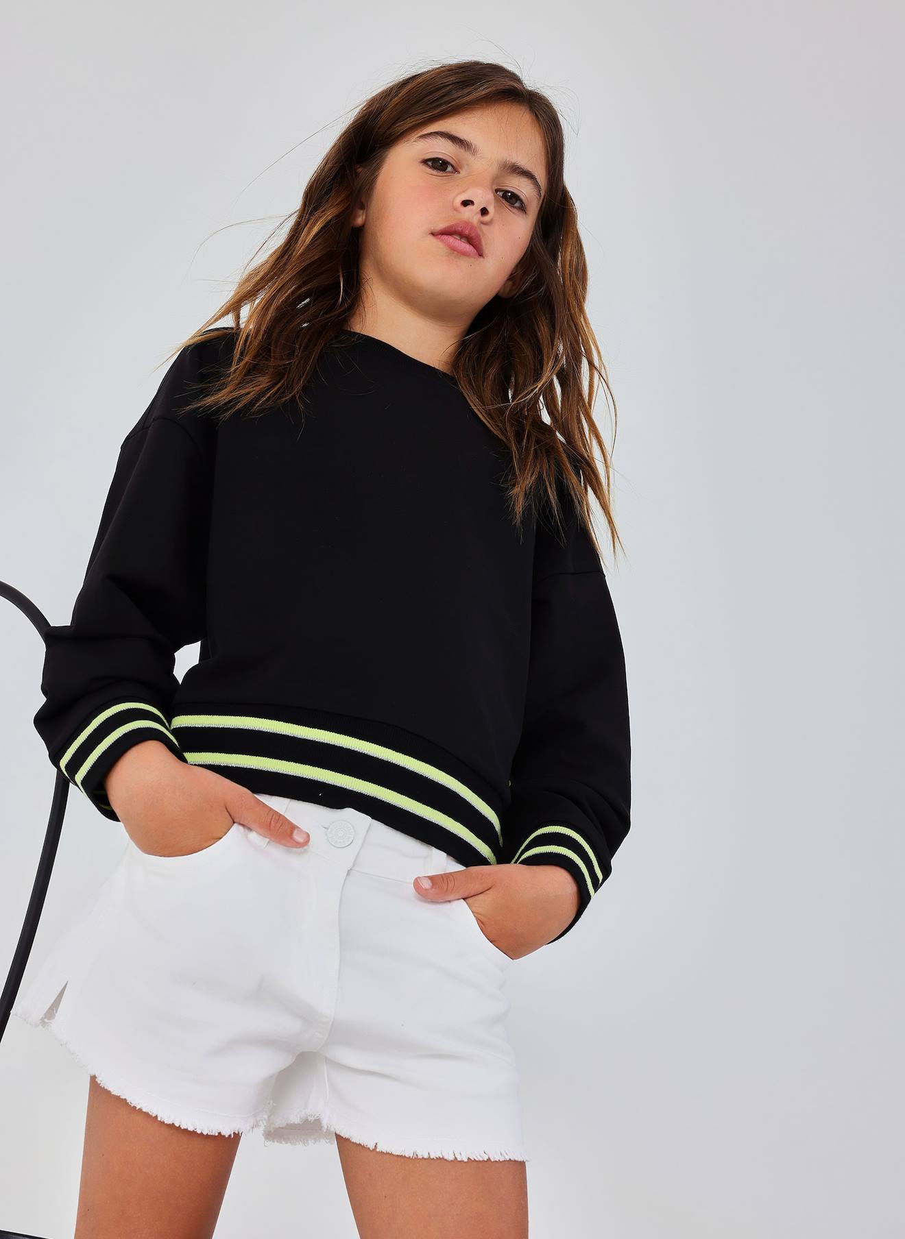 Sweatshirt Pour Fille Noir