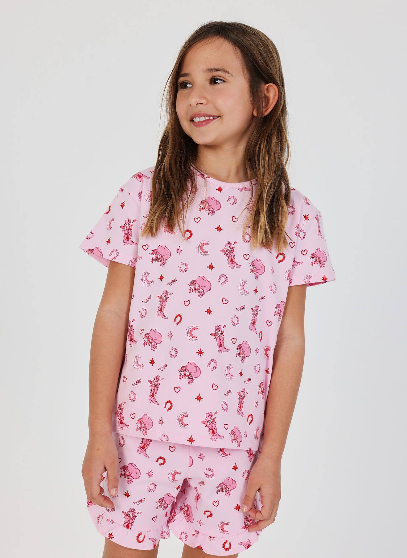 Pyjama Fille Coton Imprimé Multicolore