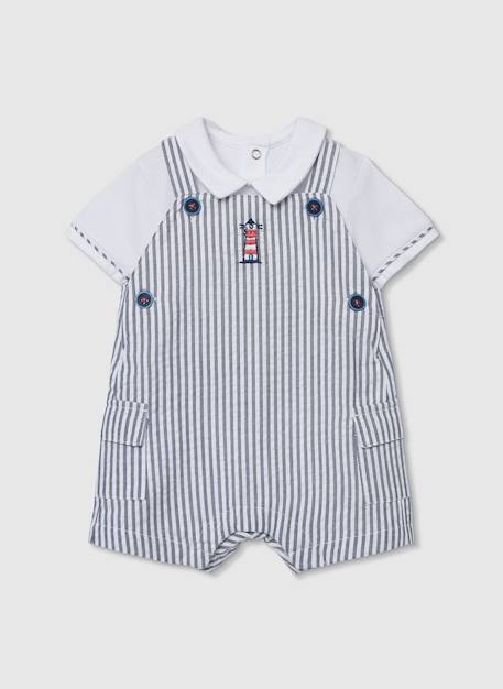 Bébé-Ensemble polo et salopette bébé coton