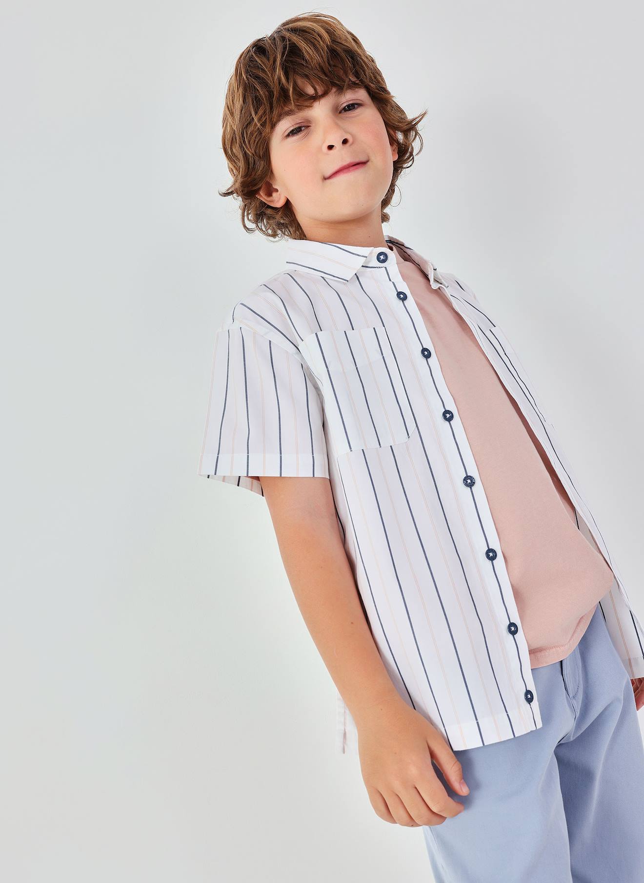 Chemise Raye Pour Enfant Multicolore 11 €