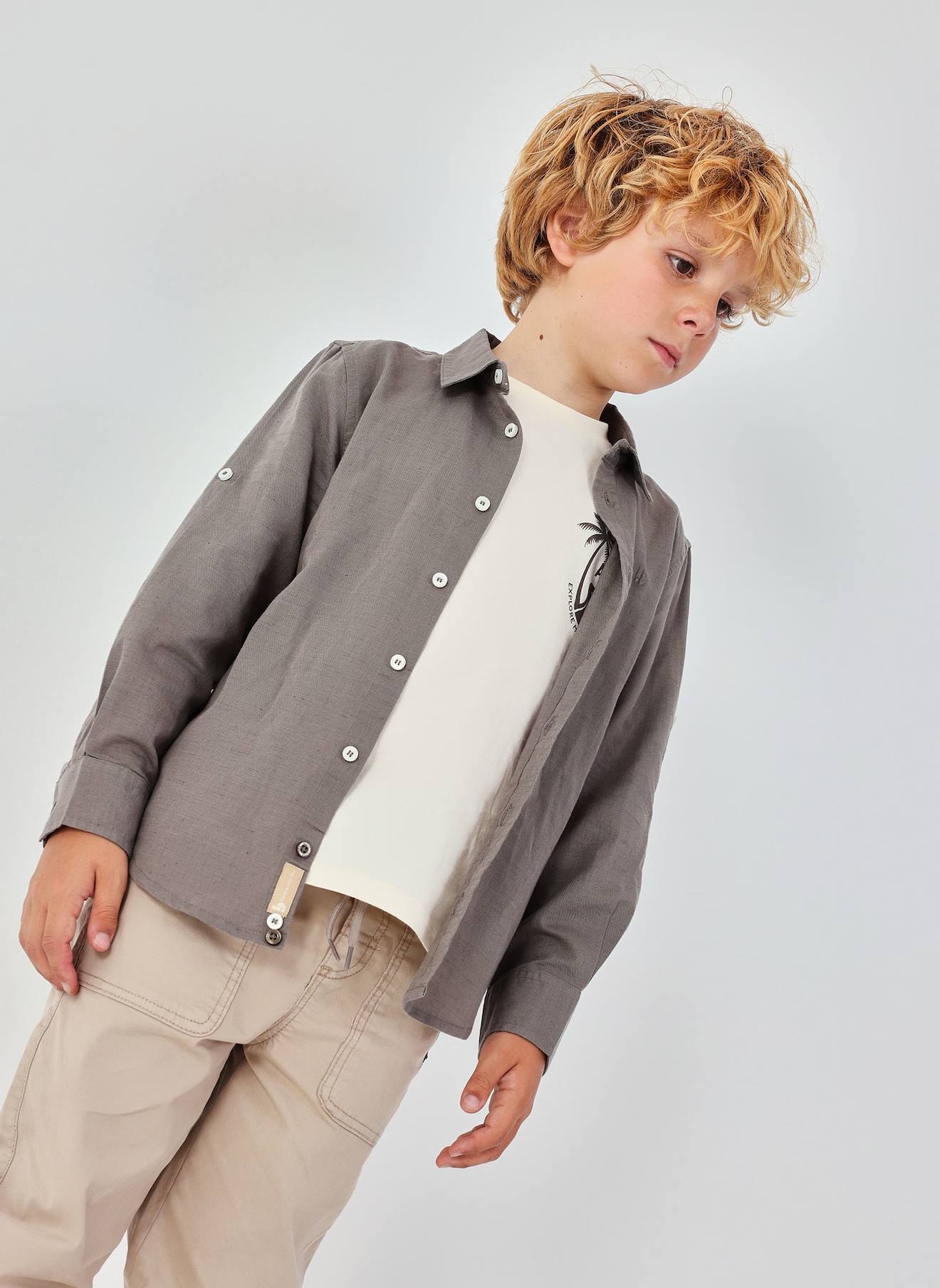 Chemise Lin Marron