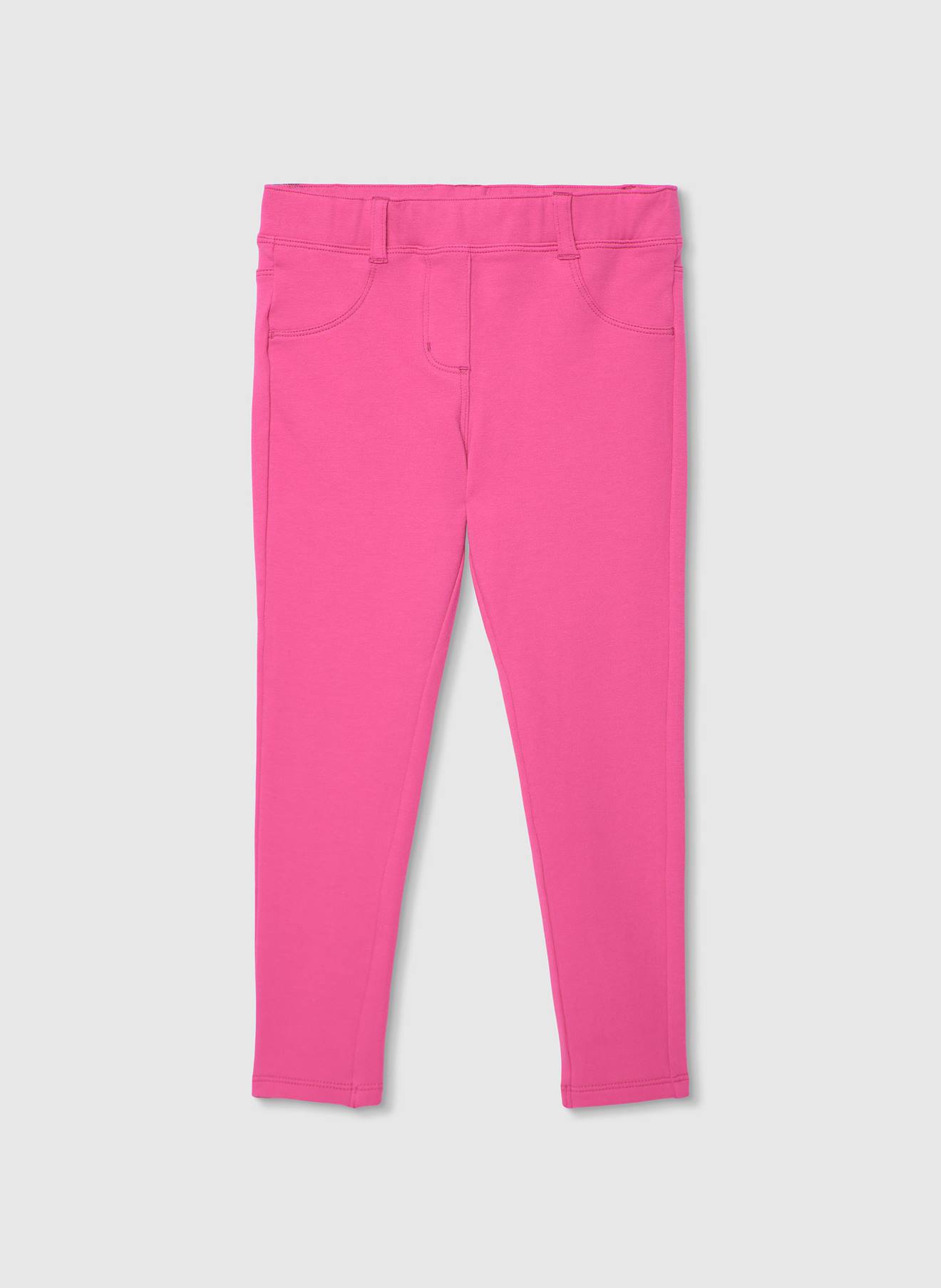Pantalon Fille En Coton Rose 9 €